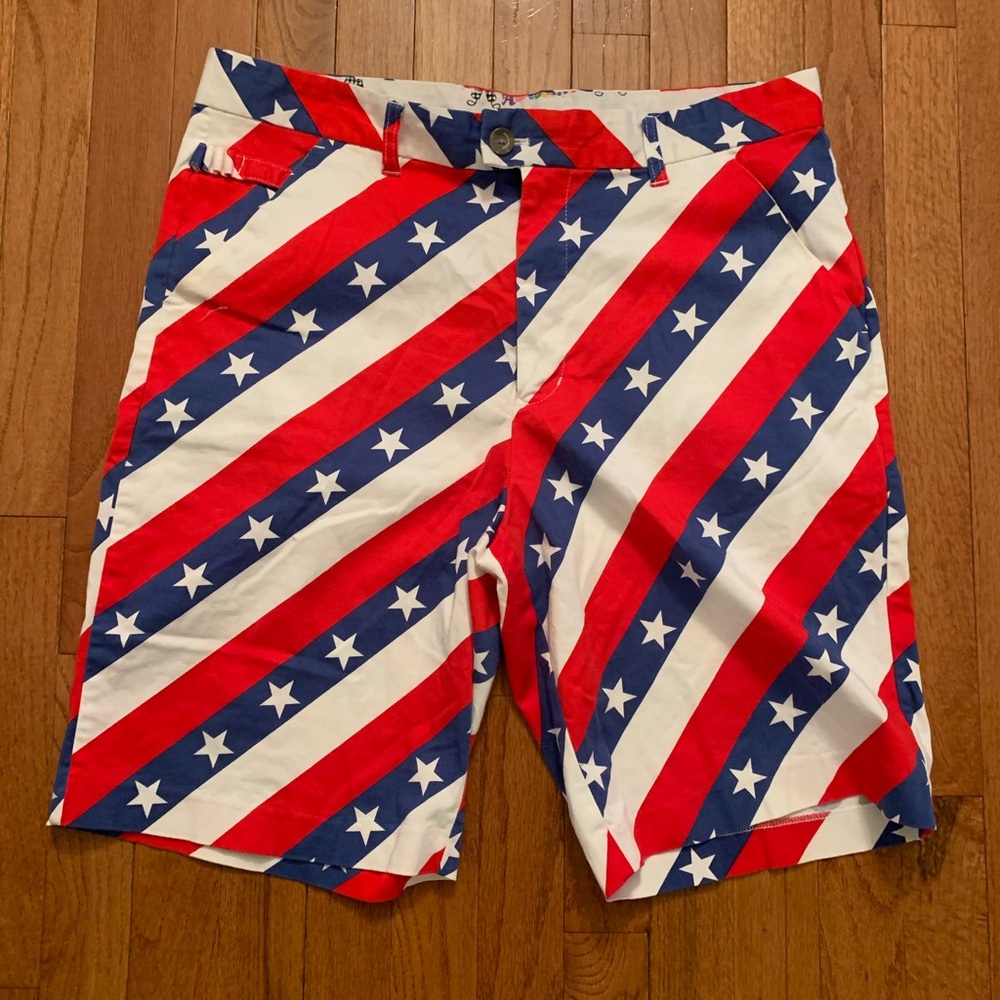 Royal And Awesome Stars/Stripes Shorts-size 36